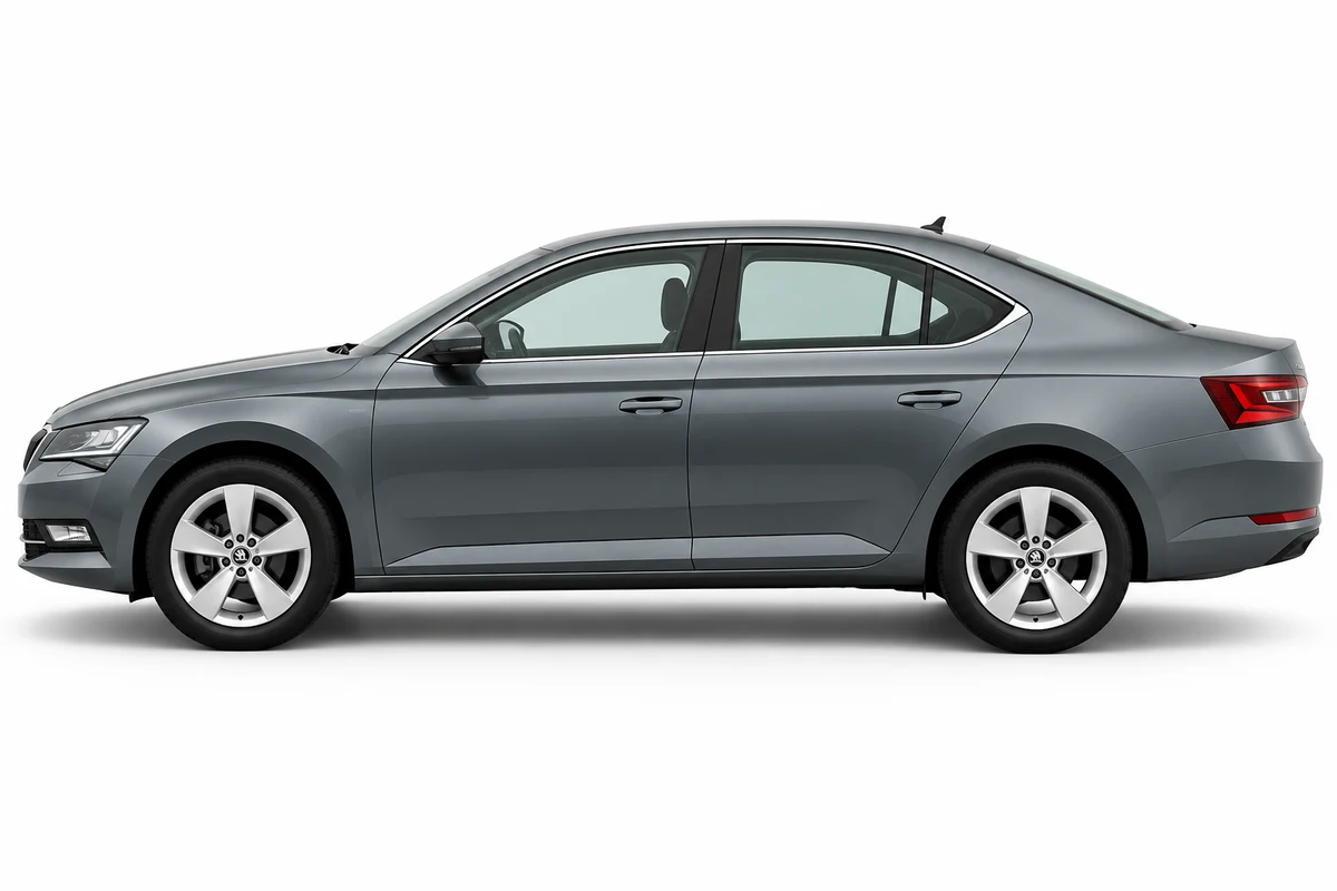 Škoda Superb liftback in side profile